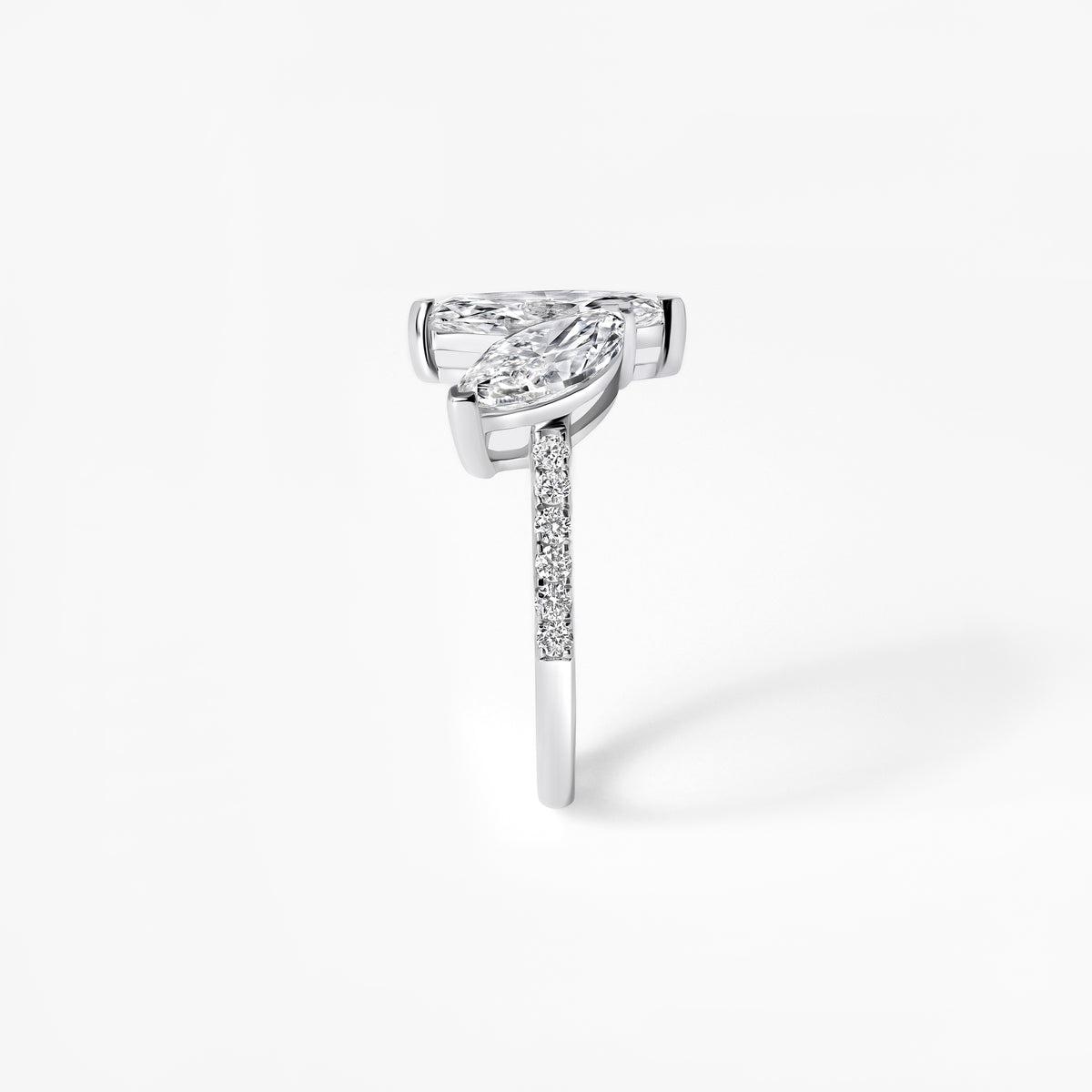 Marquise Diamond Toi et Moi Ring