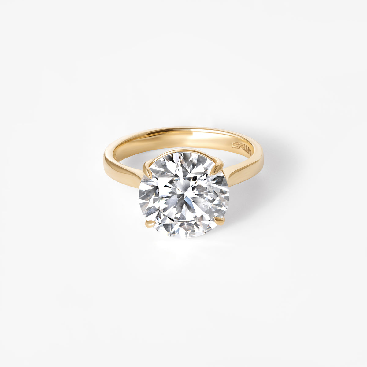 4.13CT Round Solitaire Engagement Ring