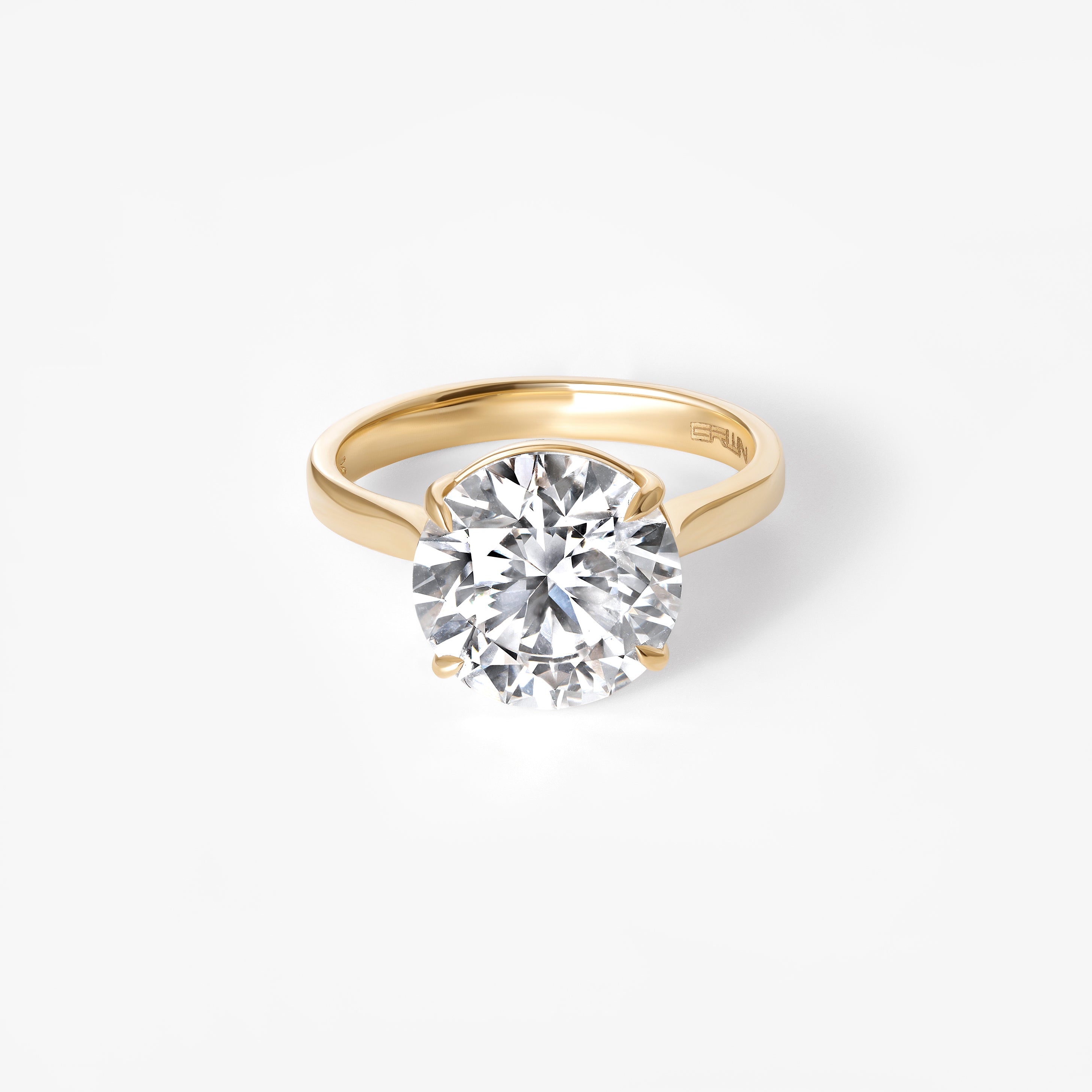 4.13CT Round Solitaire Engagement Ring