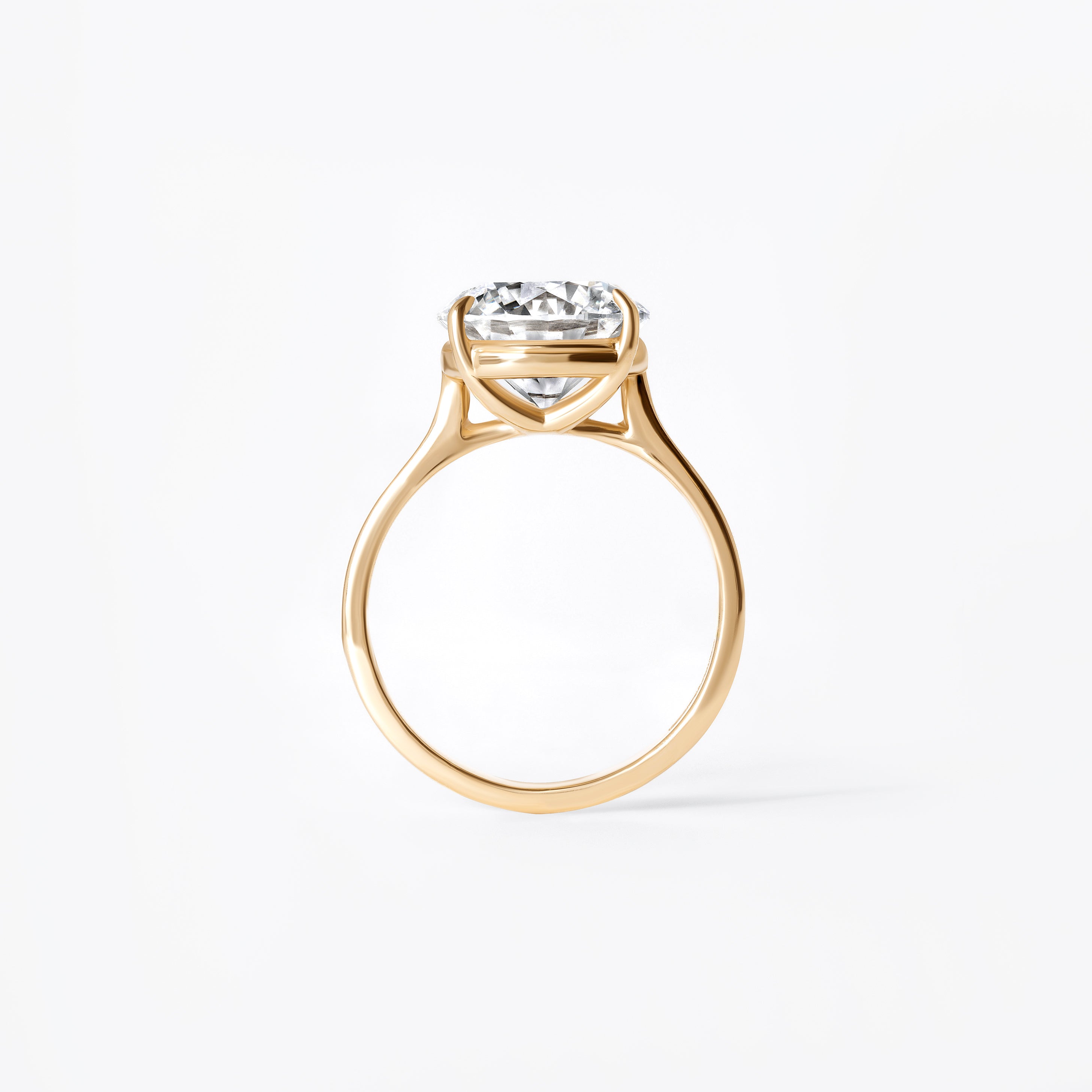 4.13CT Round Solitaire Engagement Ring
