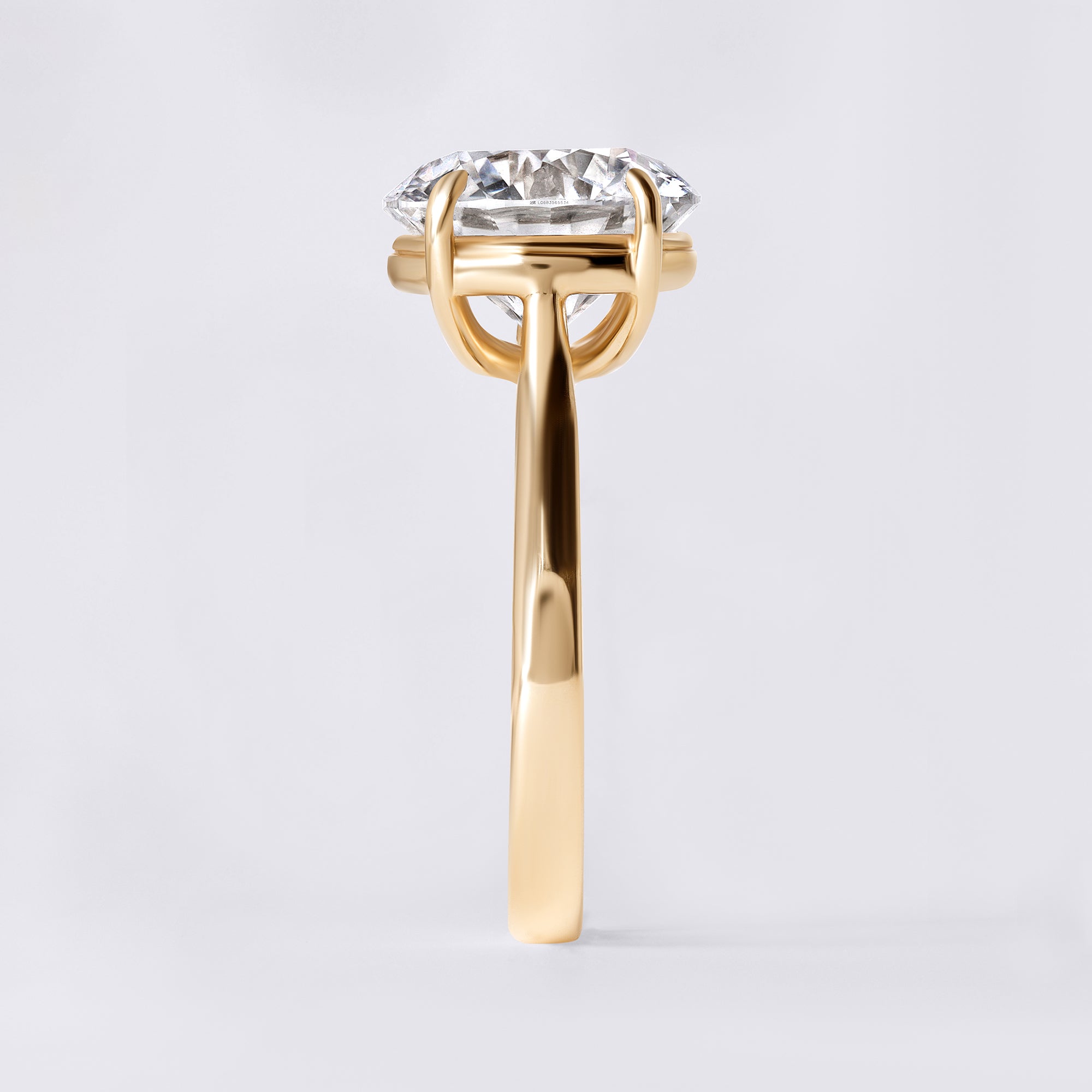 Mira 4.13 CTW Round Diamond Solitaire Engagement Ring