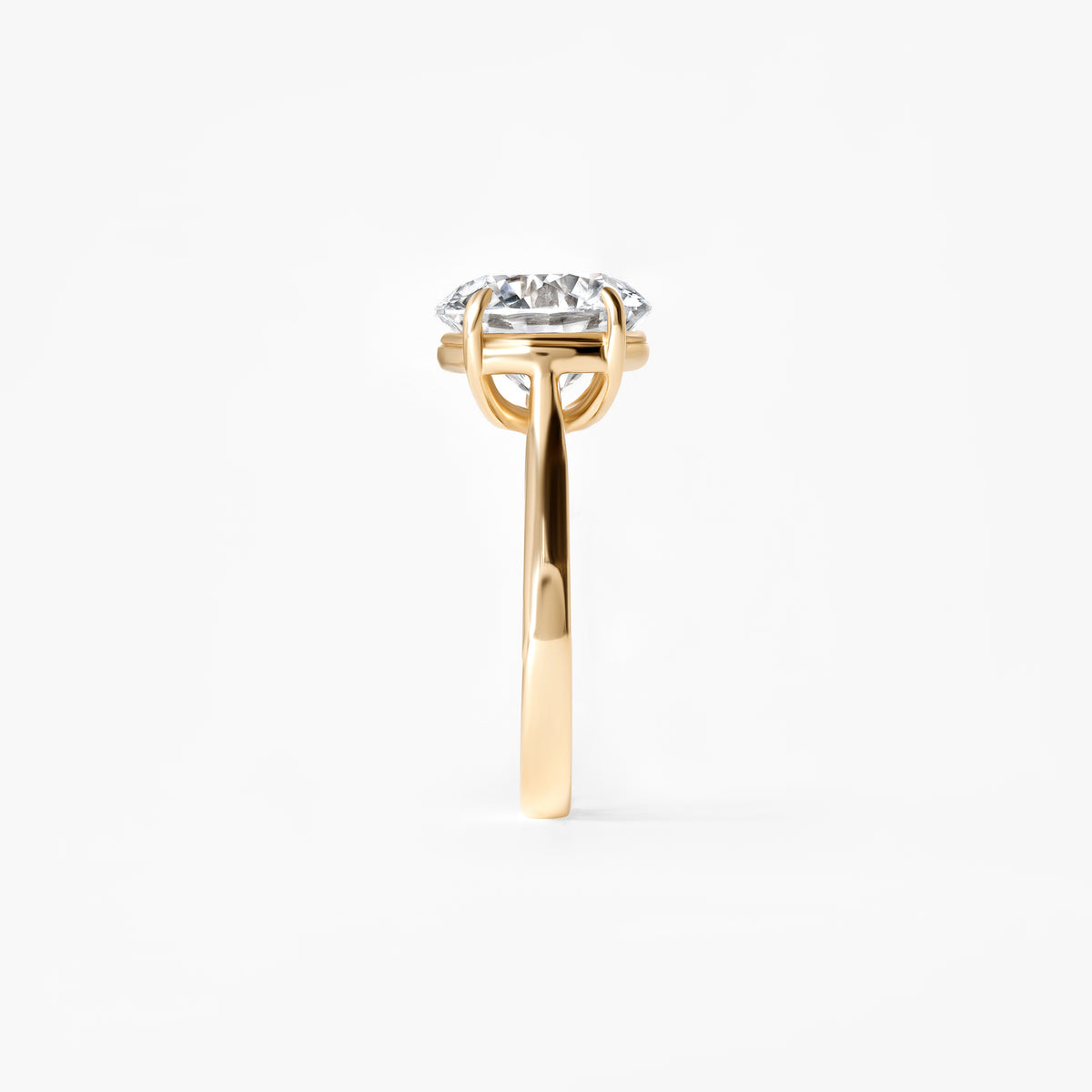 4.13CT Round Solitaire Engagement Ring