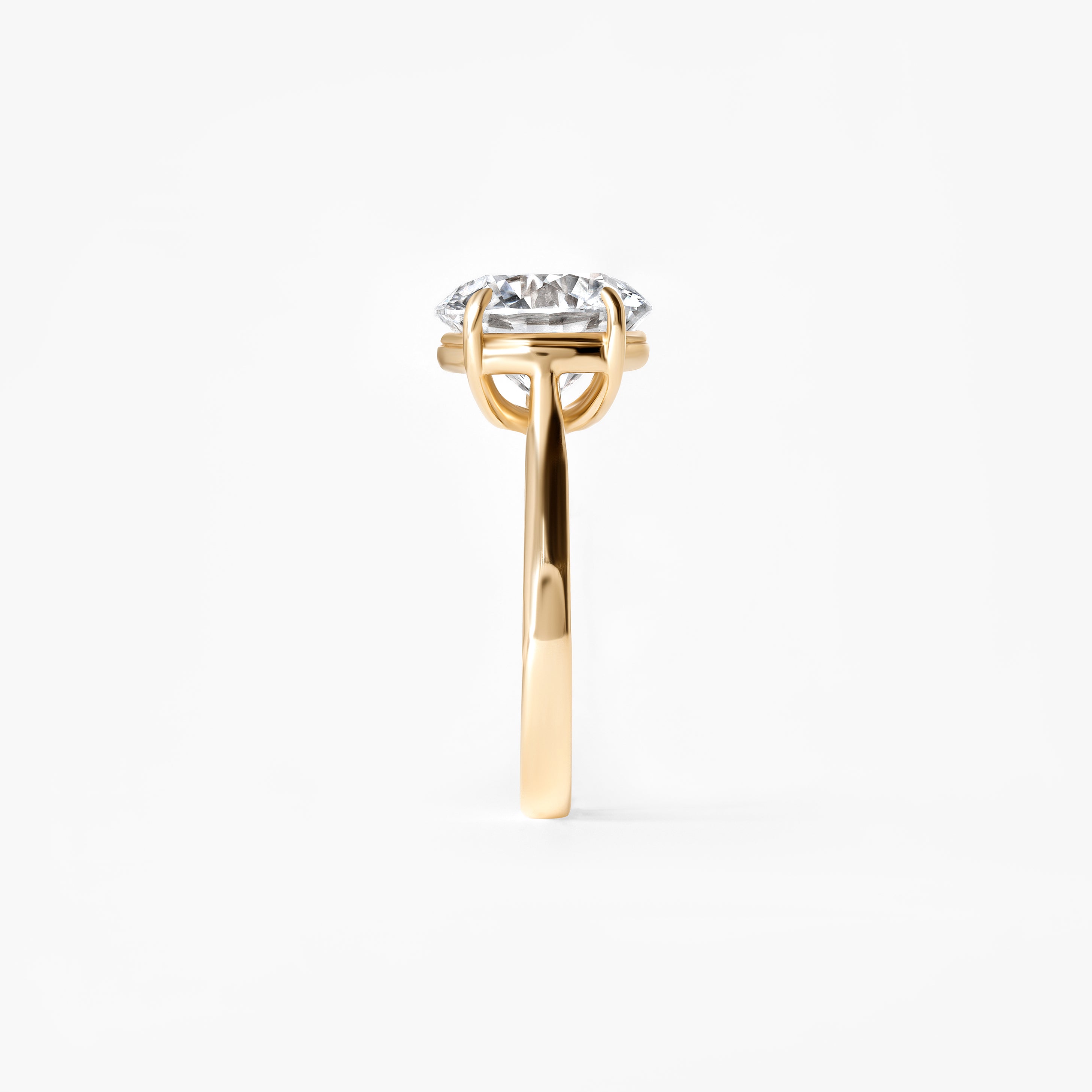 4.13CT Round Solitaire Engagement Ring
