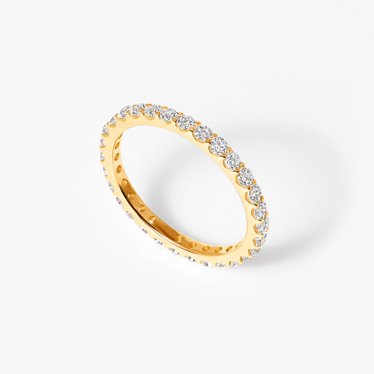 Round Diamond Stacking Eternity Band