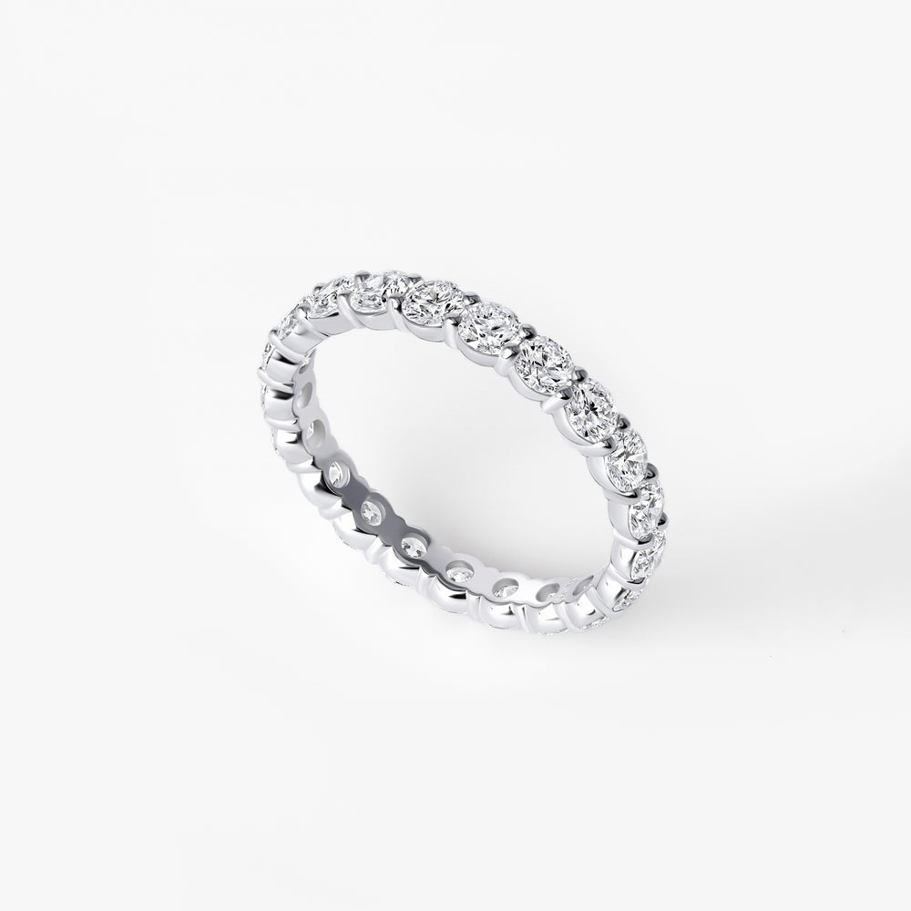 Round Diamond Eternity Band