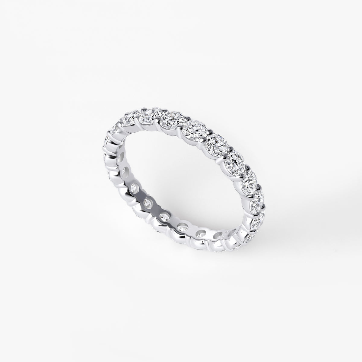 Round Diamond Eternity Band