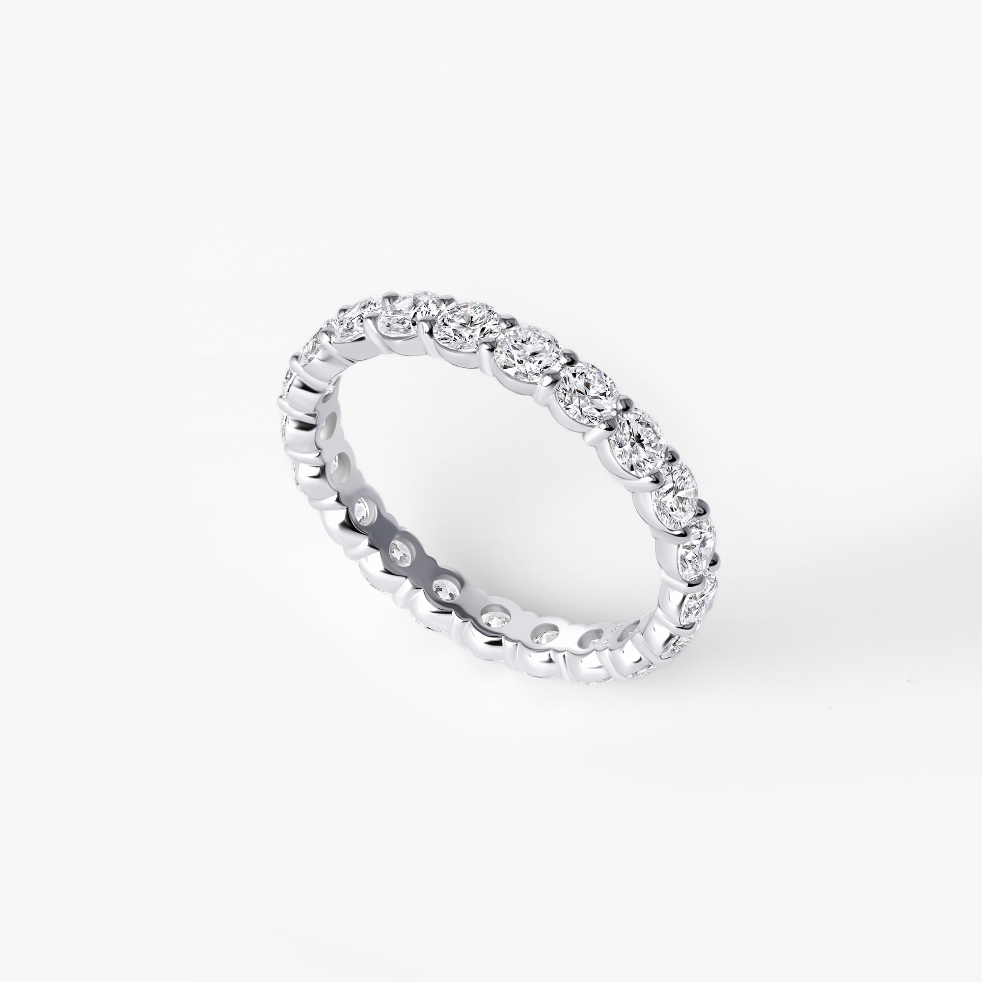 Round Diamond Eternity Band