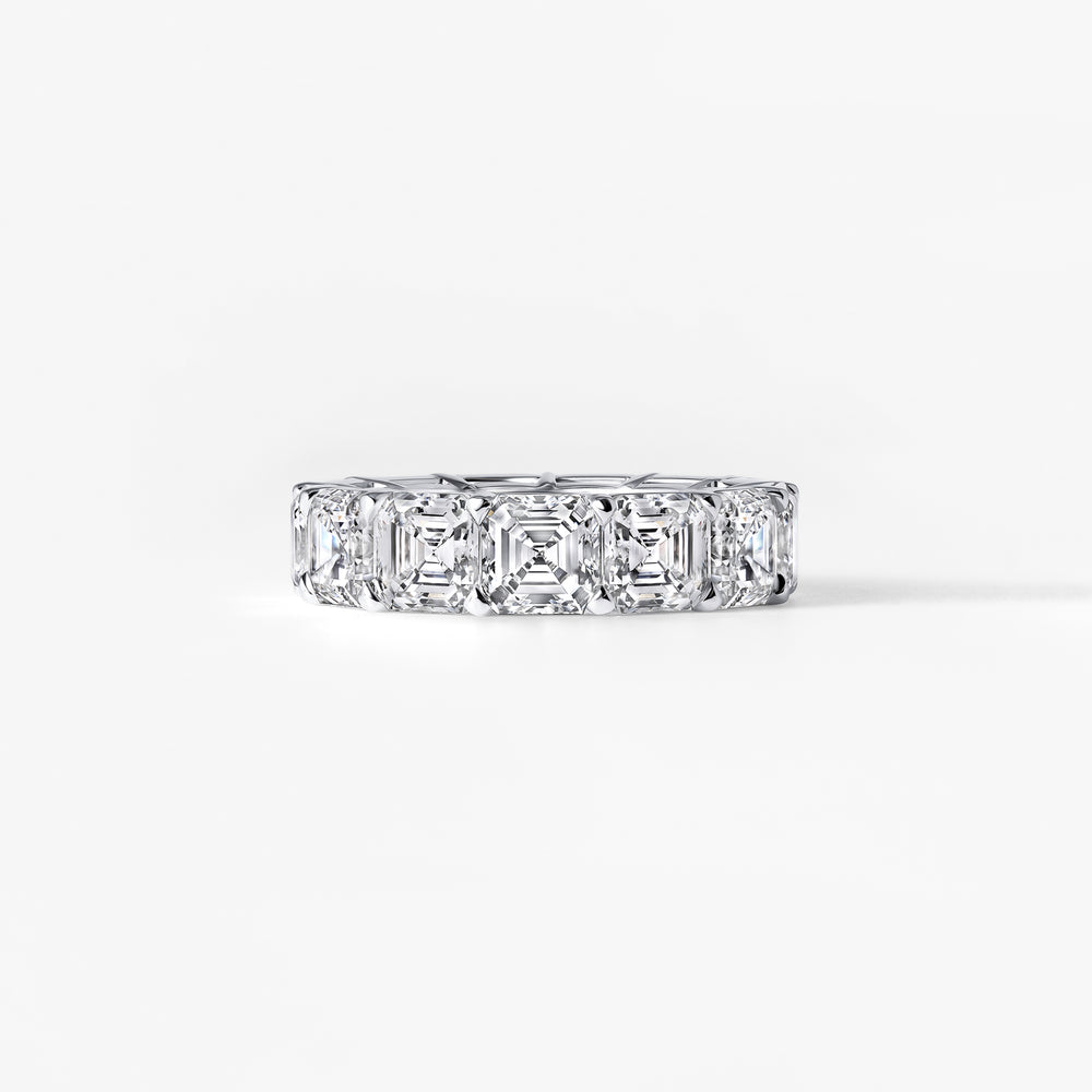 Asscher Diamond Eternity Band