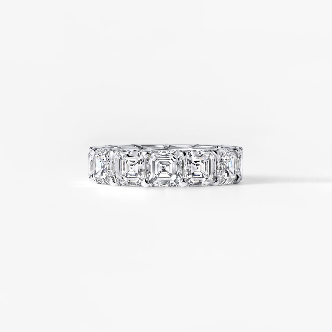 Asscher Diamond Eternity Band