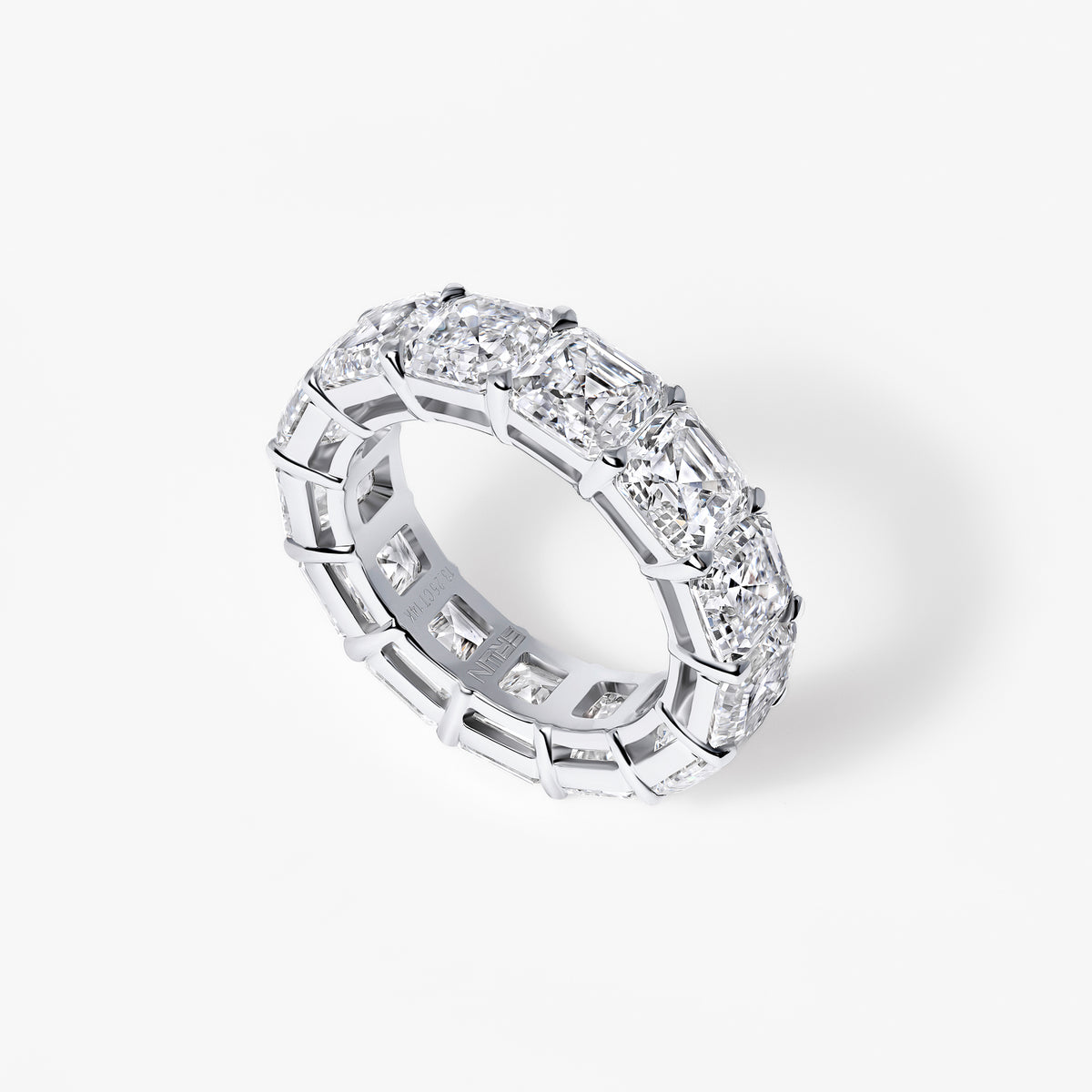 Asscher Diamond Eternity Band