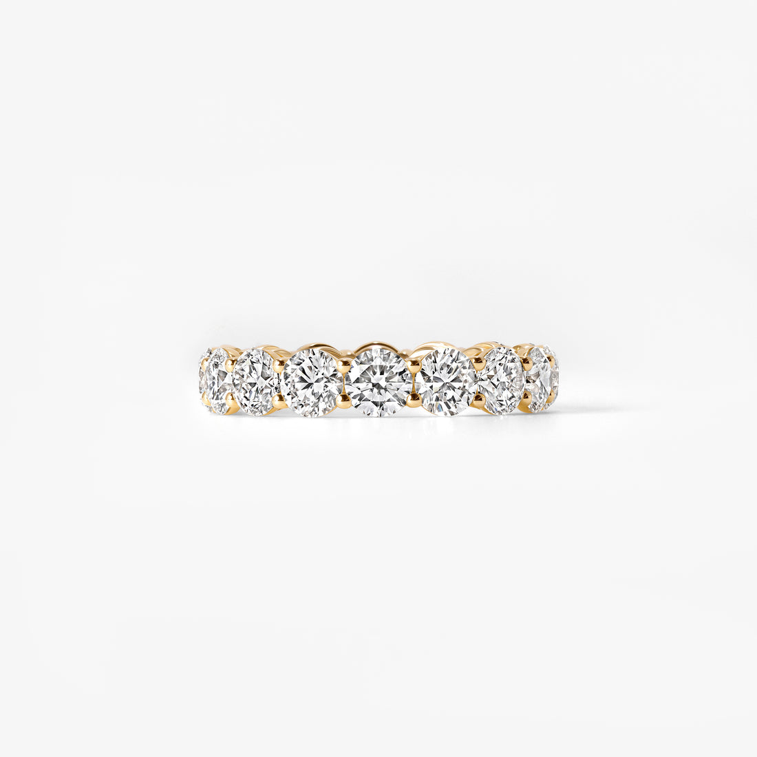 Round Diamond Open Gallery Eternity Band
