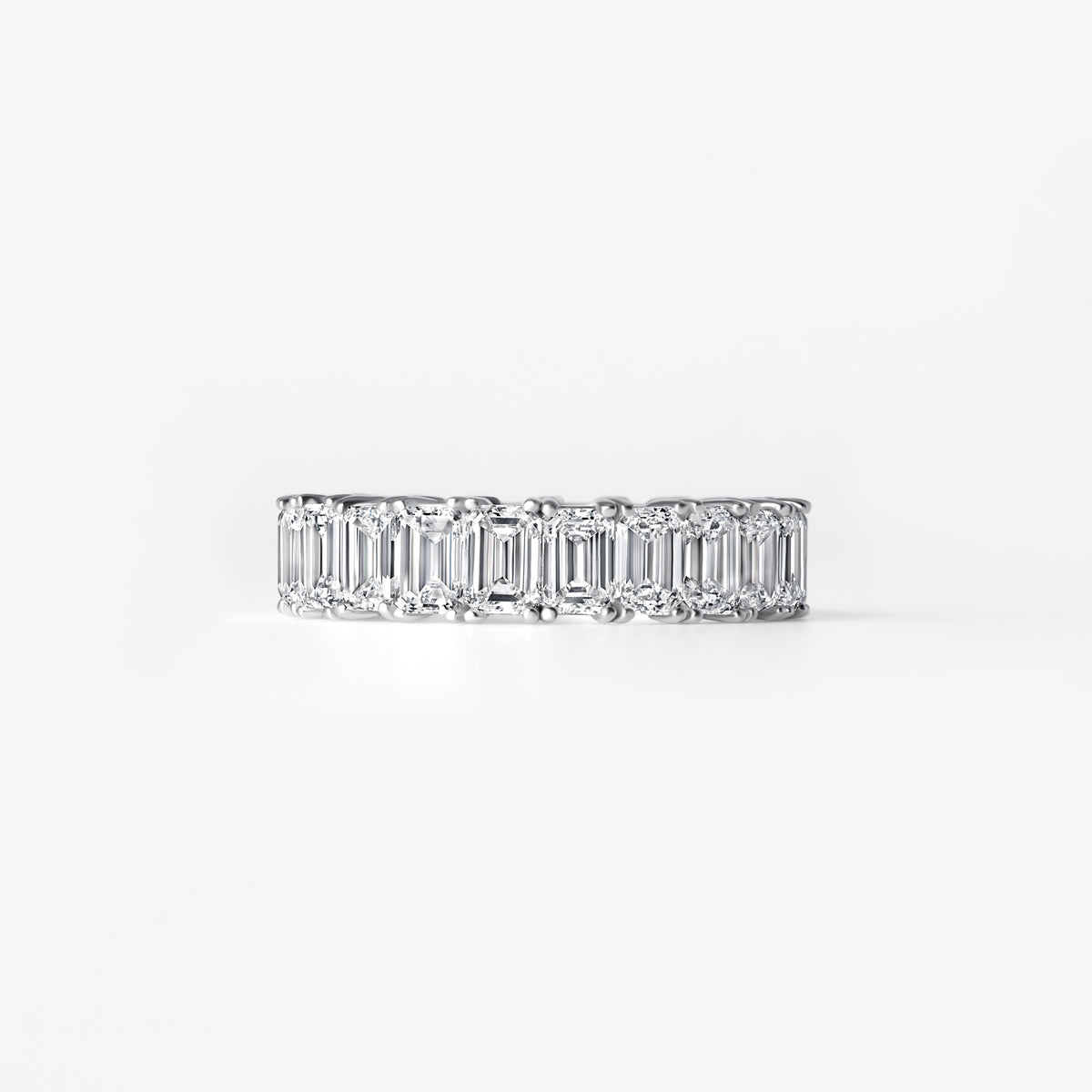 Emerald Cut Diamond Eternity Band