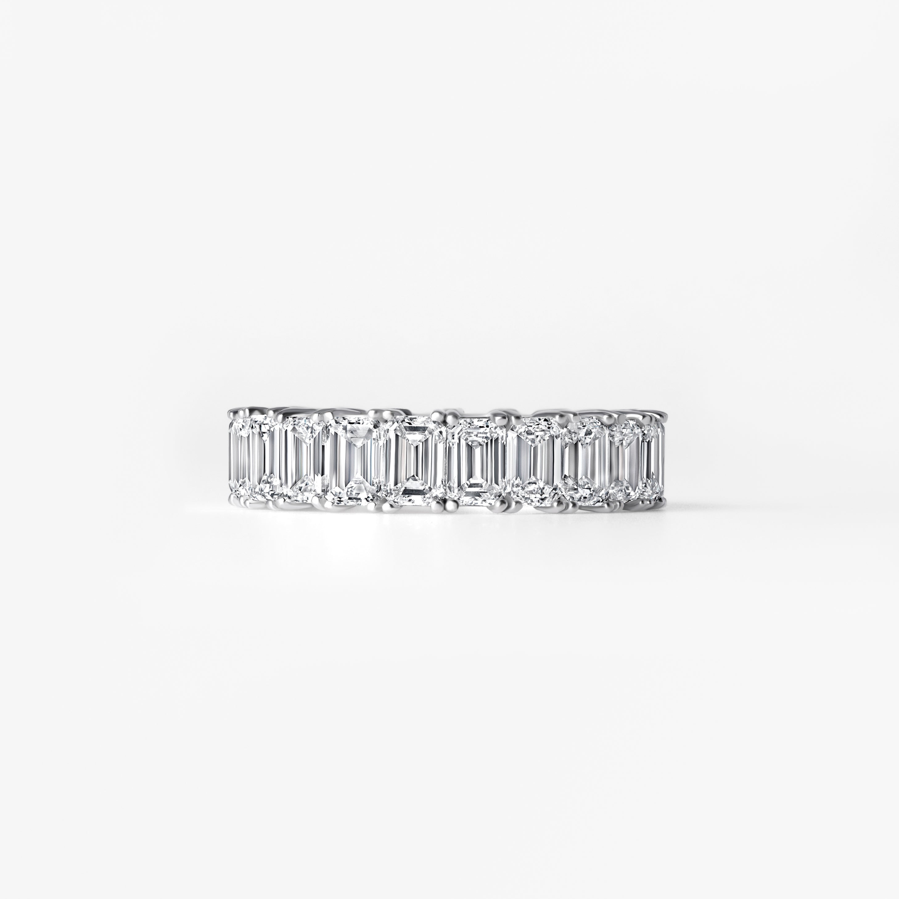Emerald Cut Diamond Eternity Band