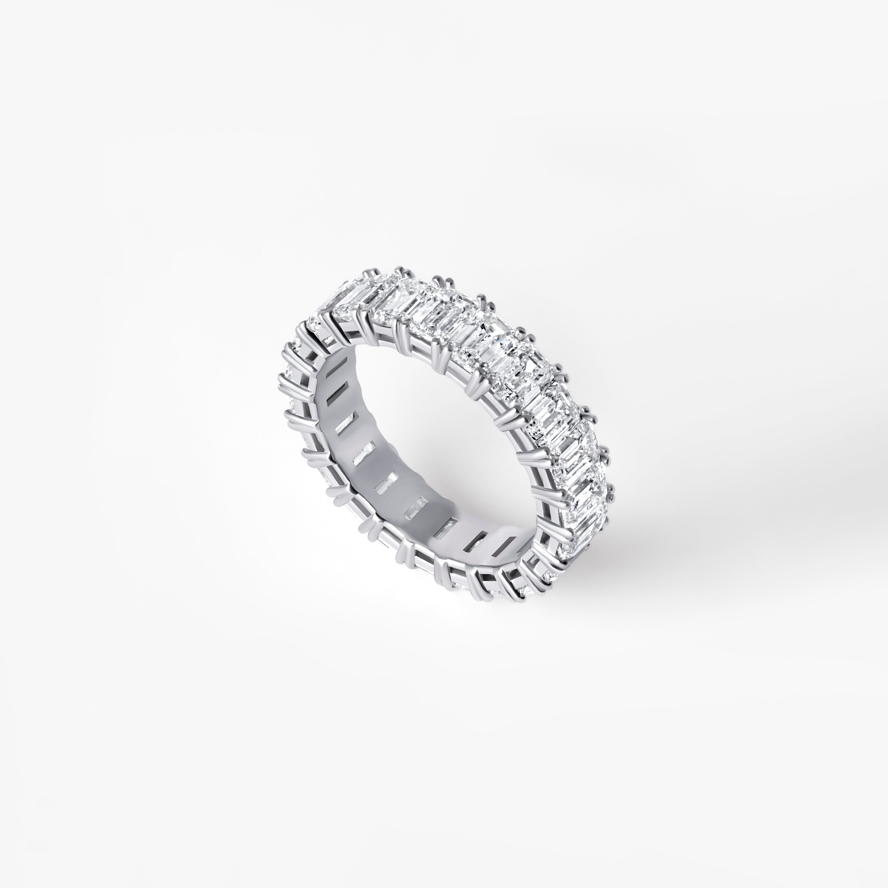 Emerald Cut Diamond Eternity Band