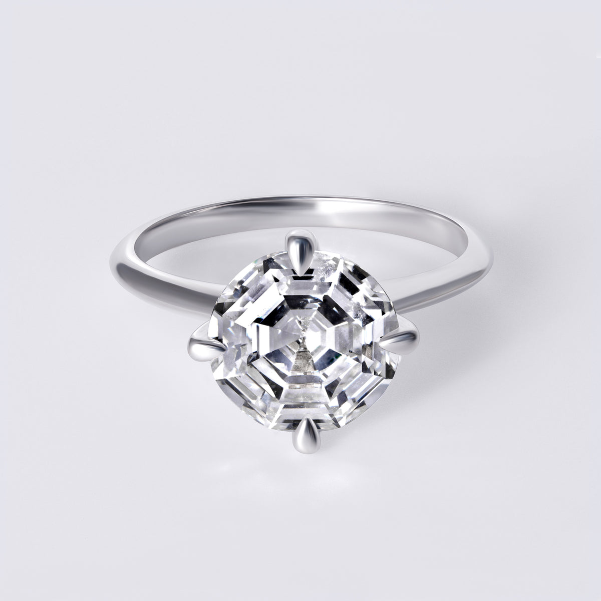 Soleil 3.03 CTW Round Diamond Solitaire Engagement Ring