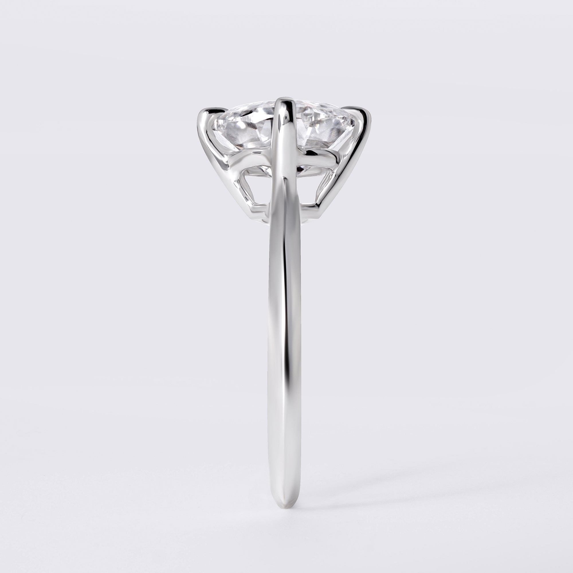 Soleil 3.03 CTW Round Diamond Solitaire Engagement Ring