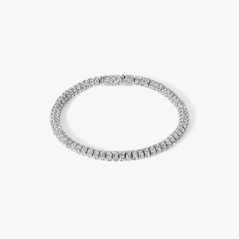 Round Diamond Circular Tennis Bracelet