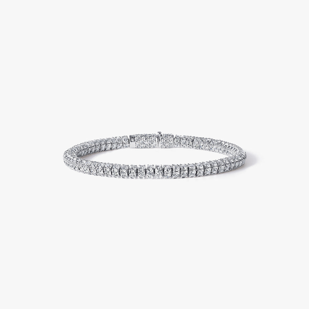 Round Diamond Circular Tennis Bracelet