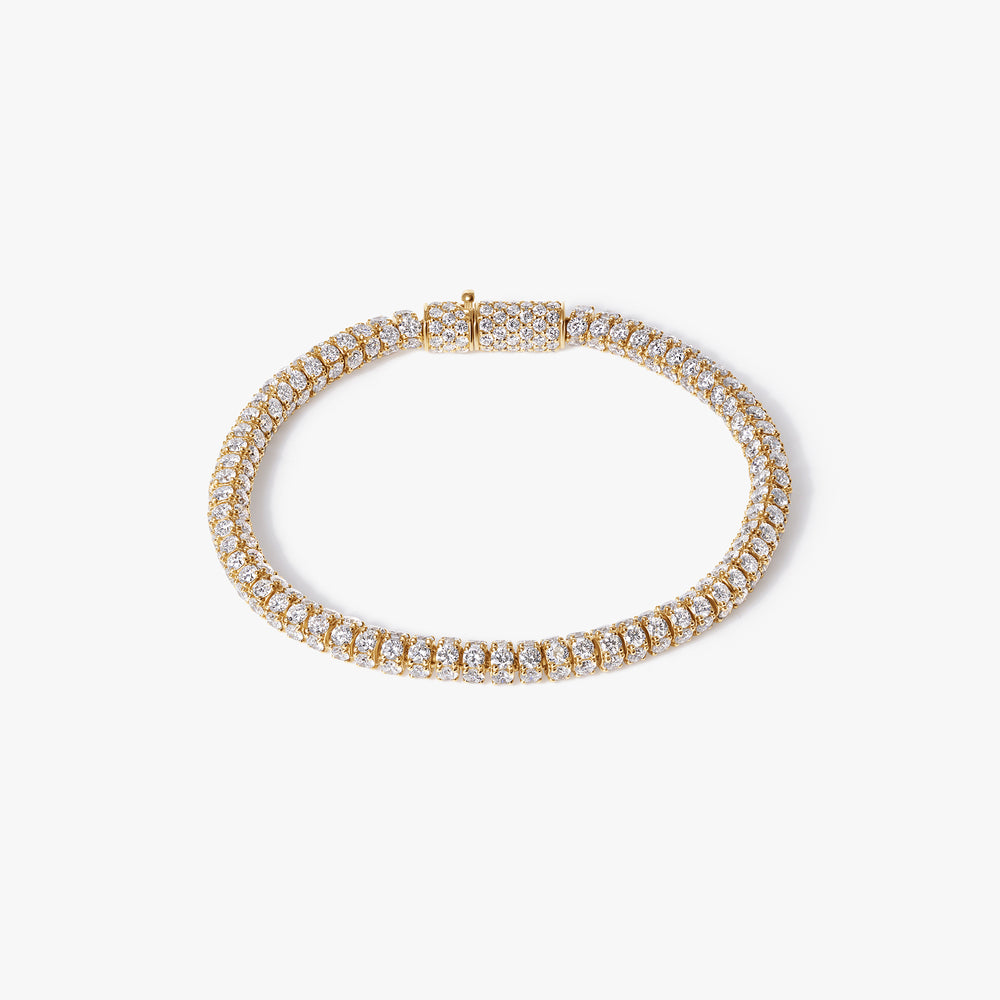 Round Diamond Circular Tennis Bracelet