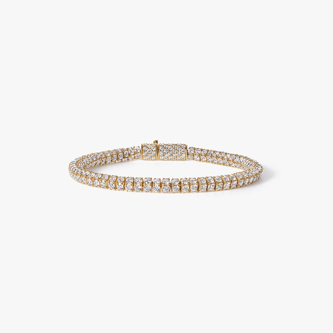 Round Diamond Circular Tennis Bracelet
