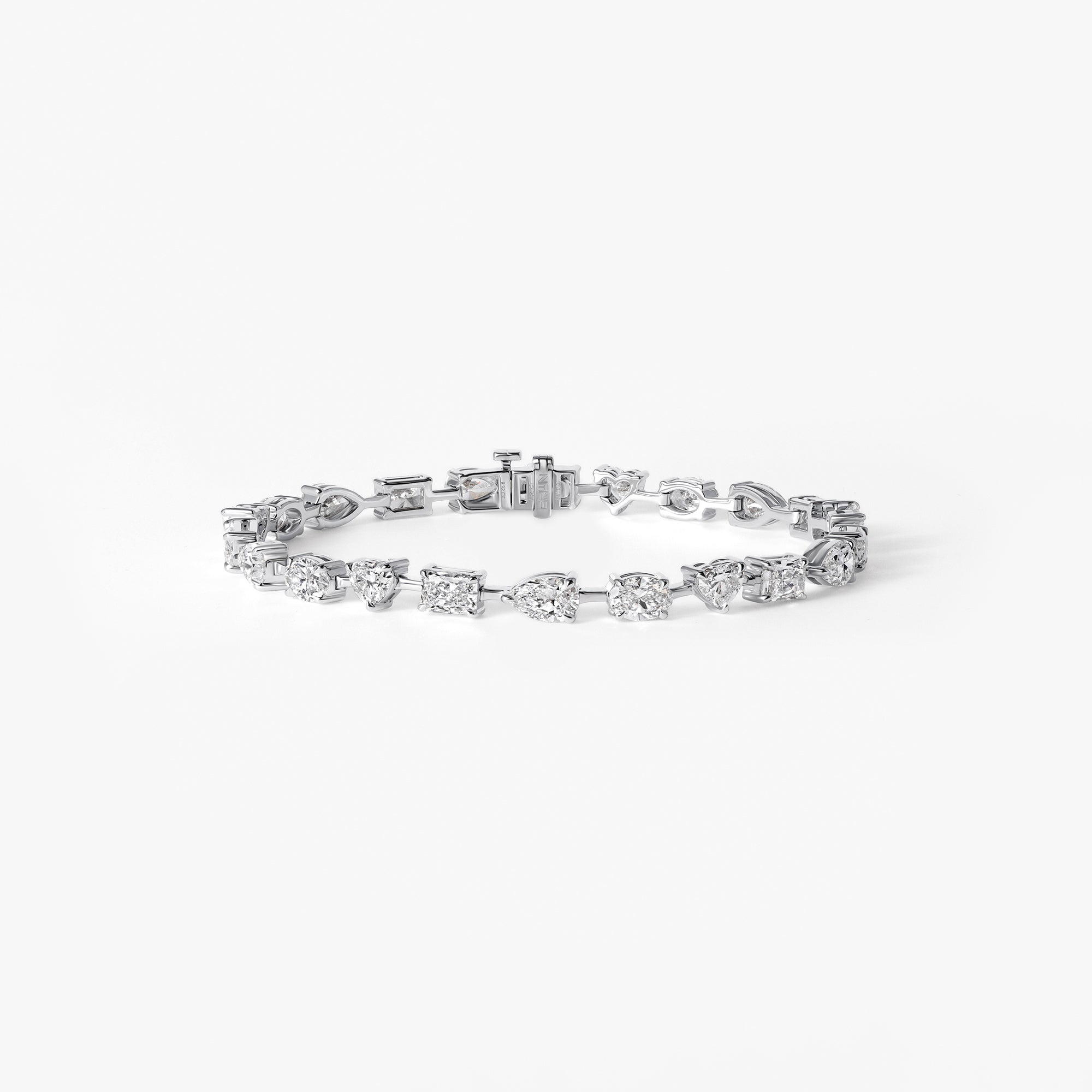Mixed Shape Diamond Station Bracelet