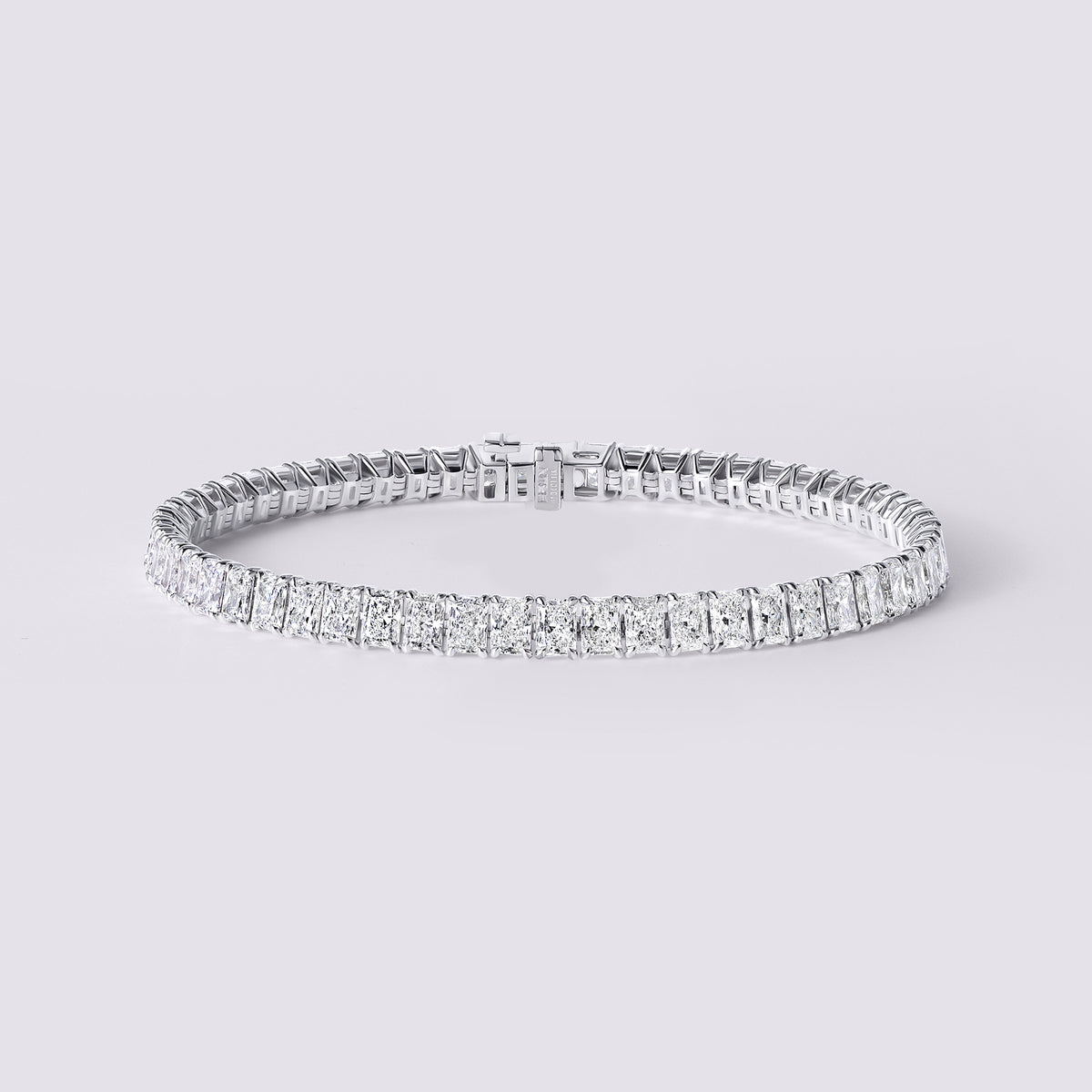 Radiant Cut 4 Prong Tennis Bracelet (11 1/3CTW), White Gold