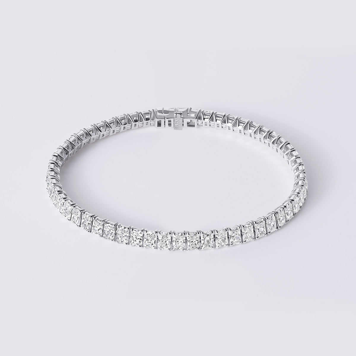 Radiant Cut 4 Prong Tennis Bracelet (11 1/3CTW), White Gold