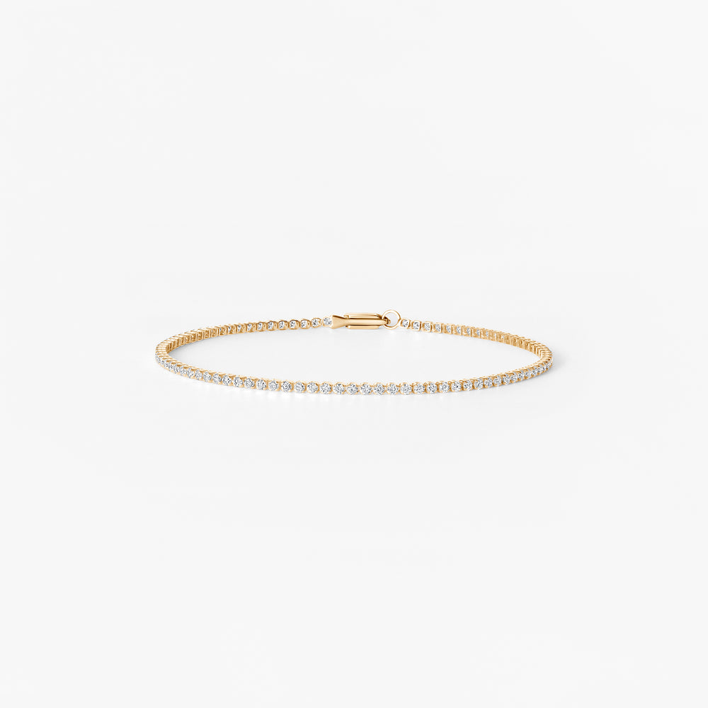 Round Diamond Petite Tennis Bracelet