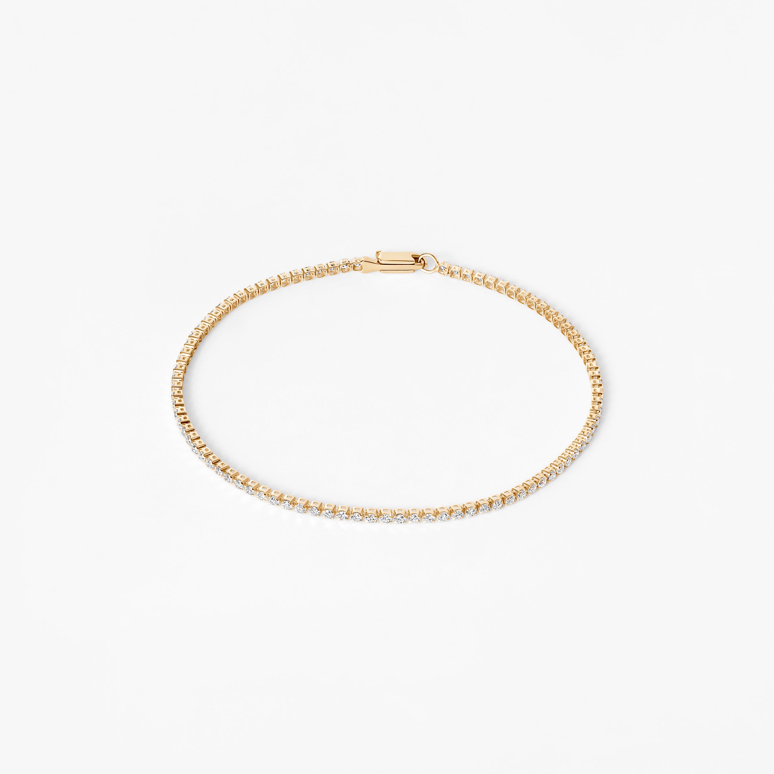 Round Diamond Petite 4 Prong Tennis Bracelet