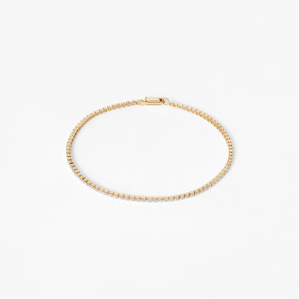 Round Diamond Petite Tennis Bracelet