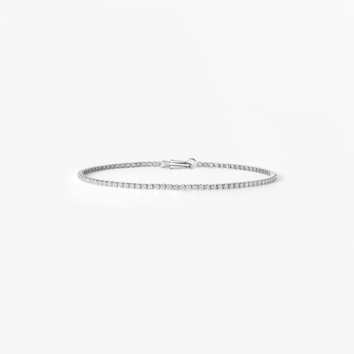 Round Diamond Petite 4 Prong Tennis Bracelet