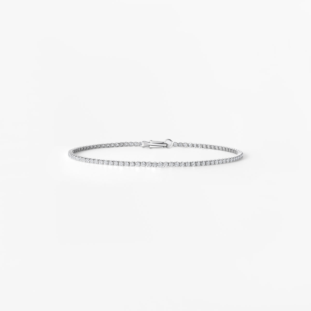 Round Diamond Petite 4 Prong Tennis Bracelet