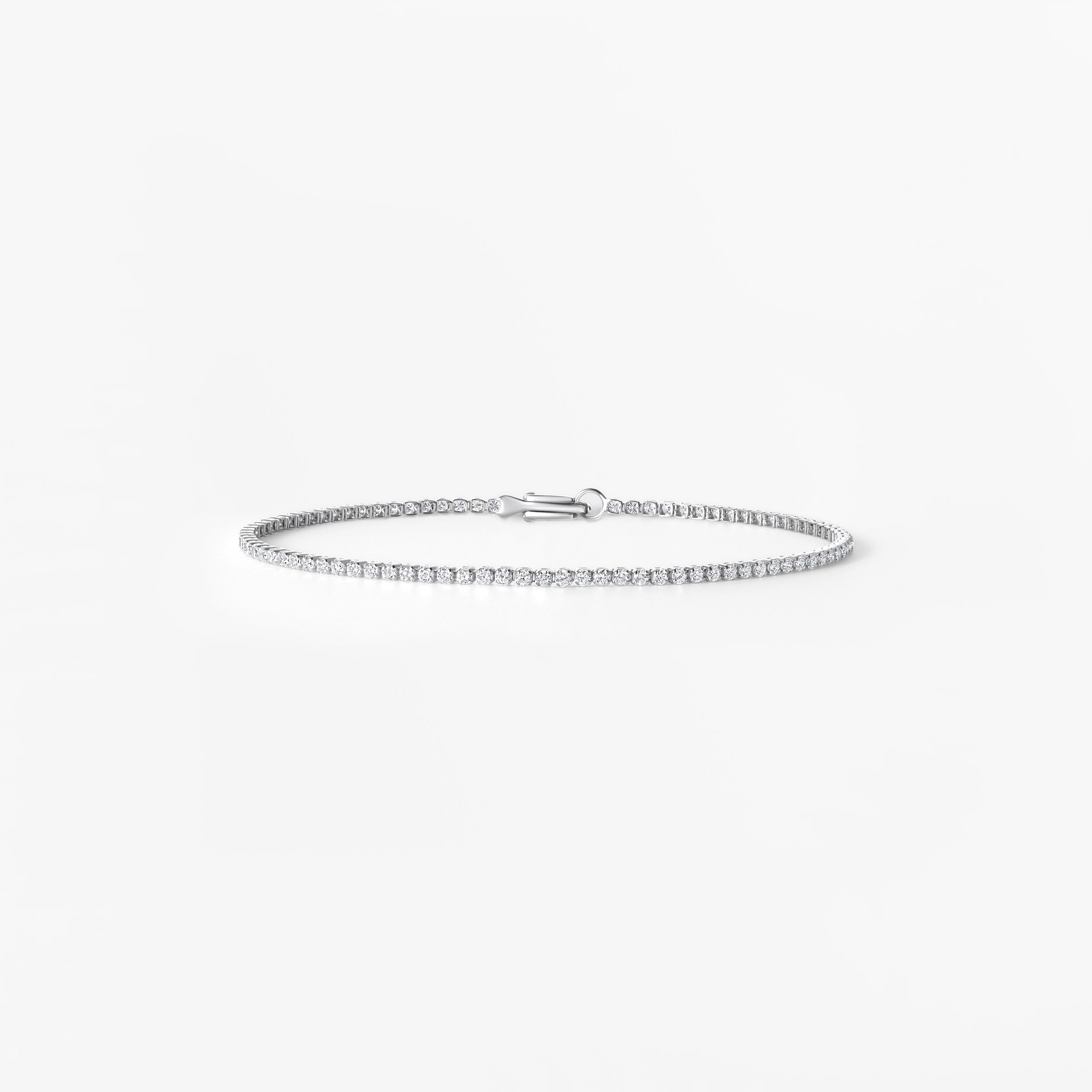 Round Diamond Petite 4 Prong Tennis Bracelet