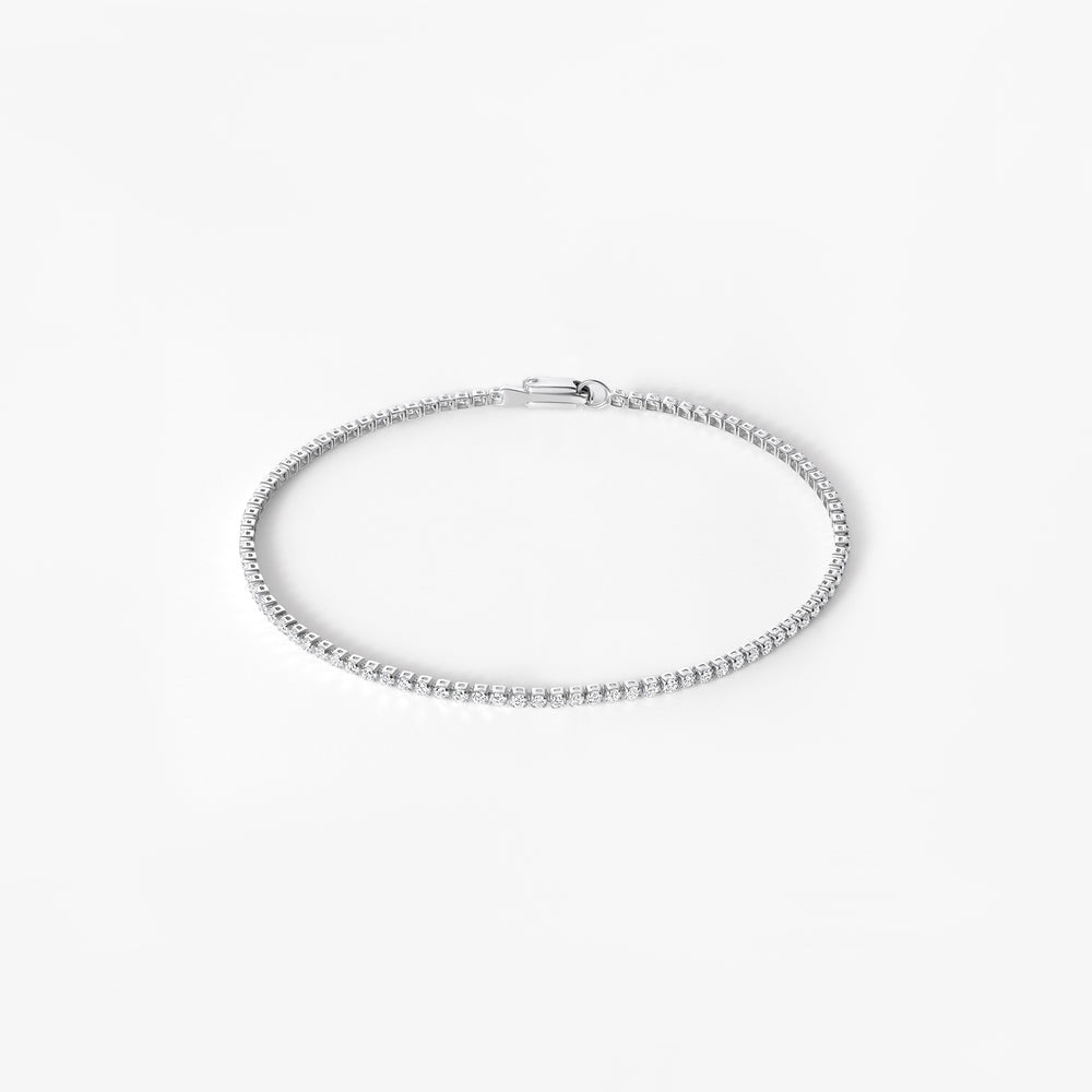 Round Diamond Petite Tennis Bracelet