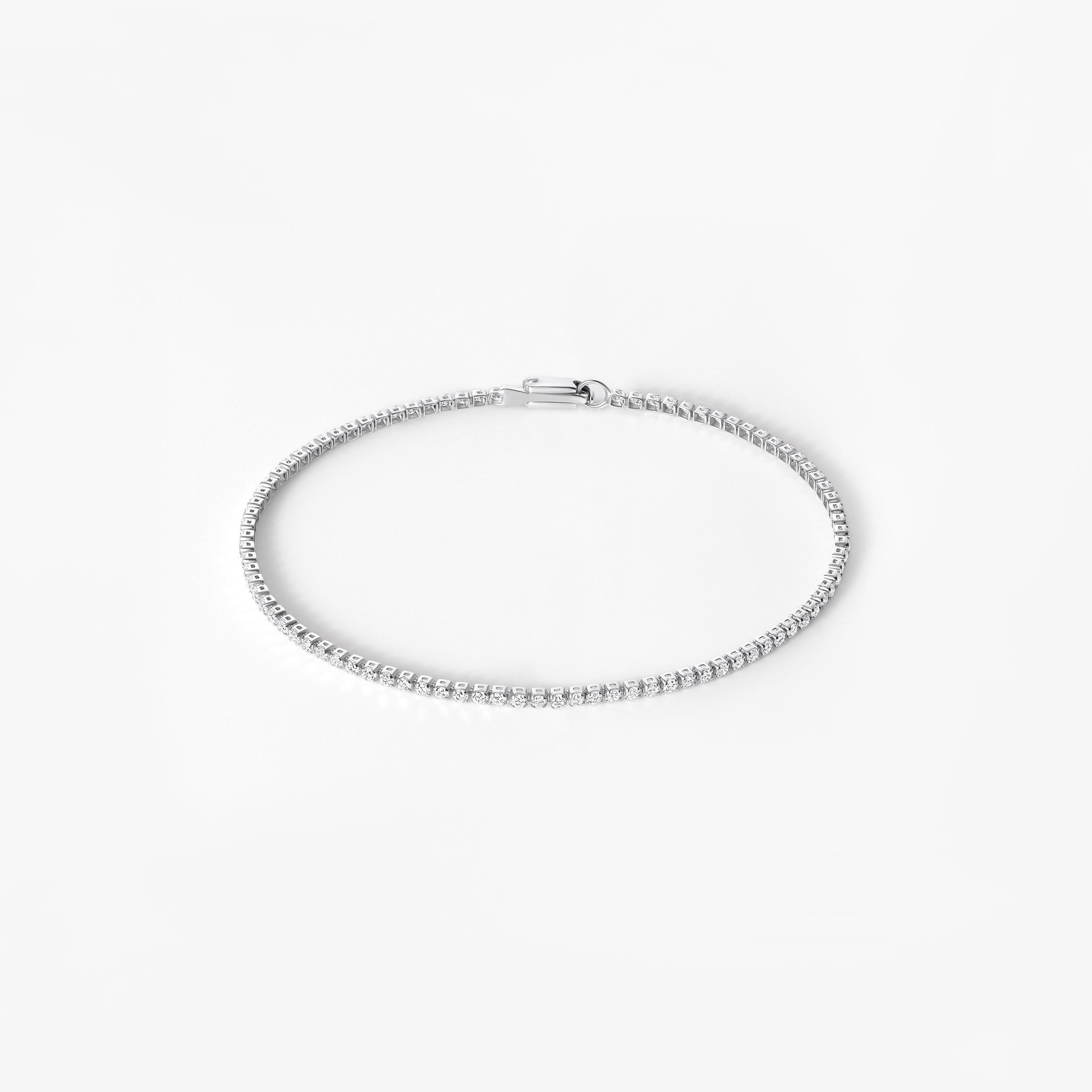 Round Diamond Petite 4 Prong Tennis Bracelet