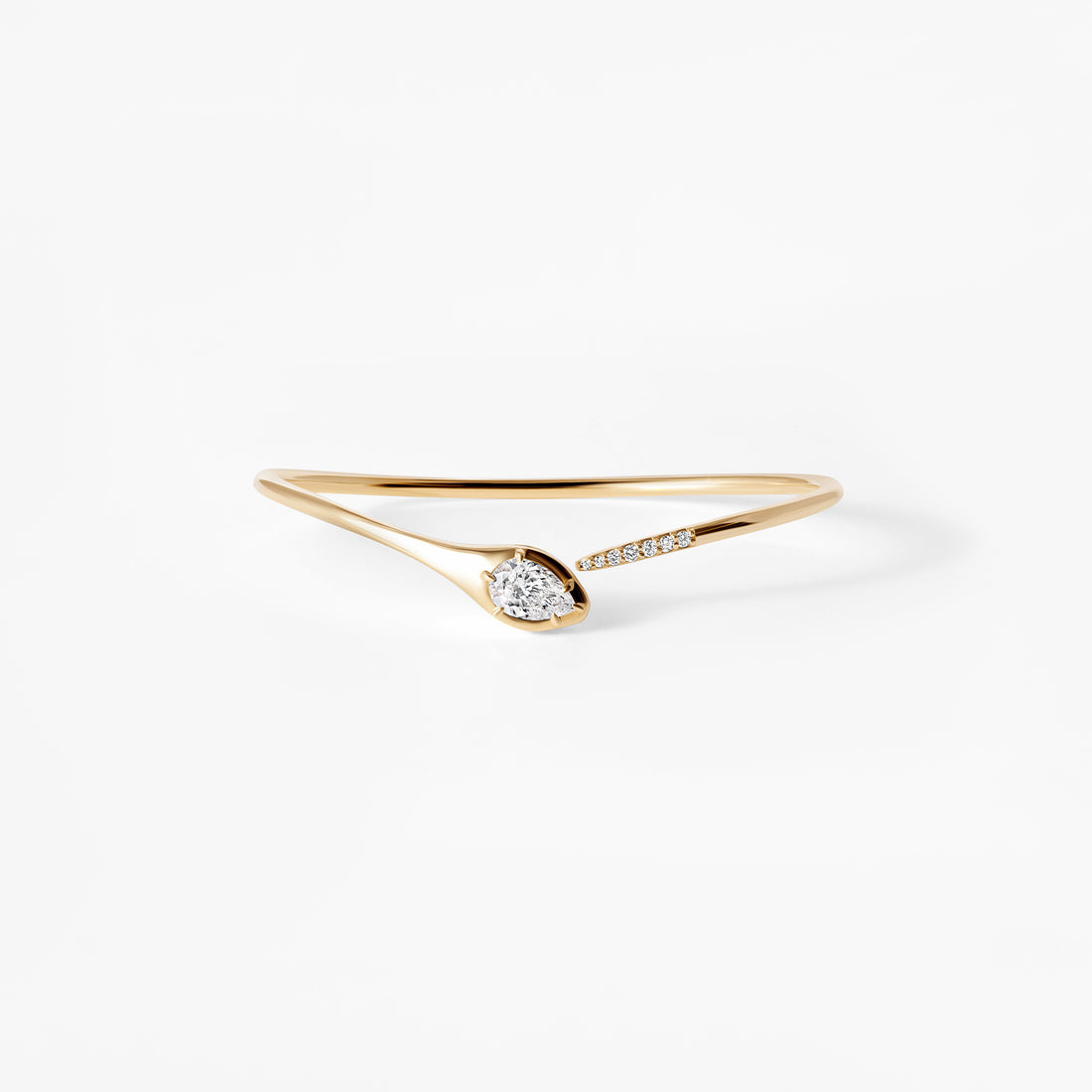 Diamond Snake Bangle Bracelet