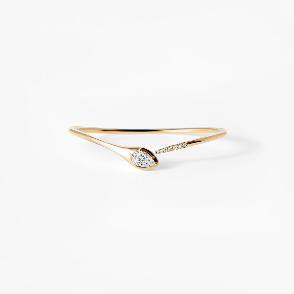 Diamond Snake Bangle Bracelet