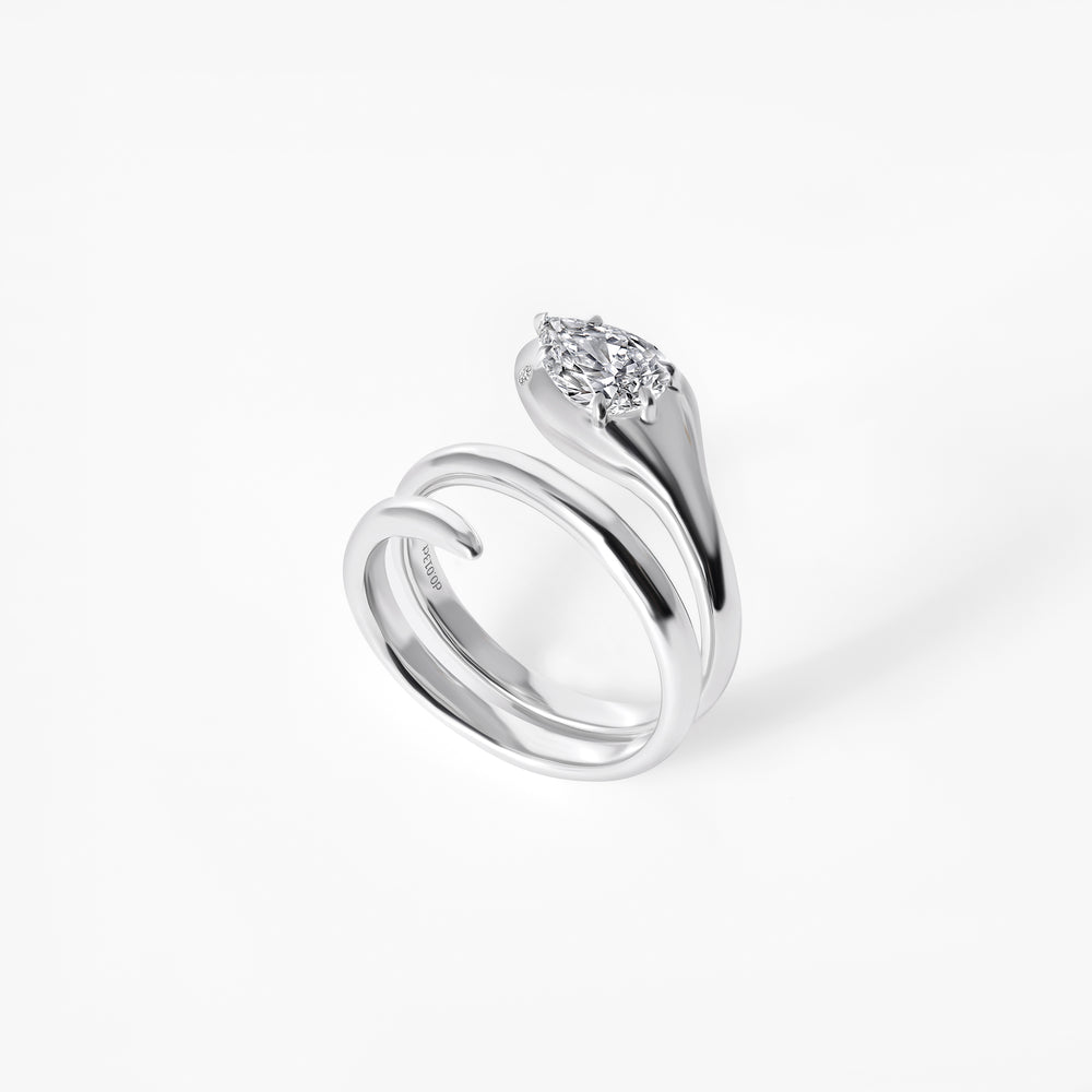 Diamond Snake Wrap Ring