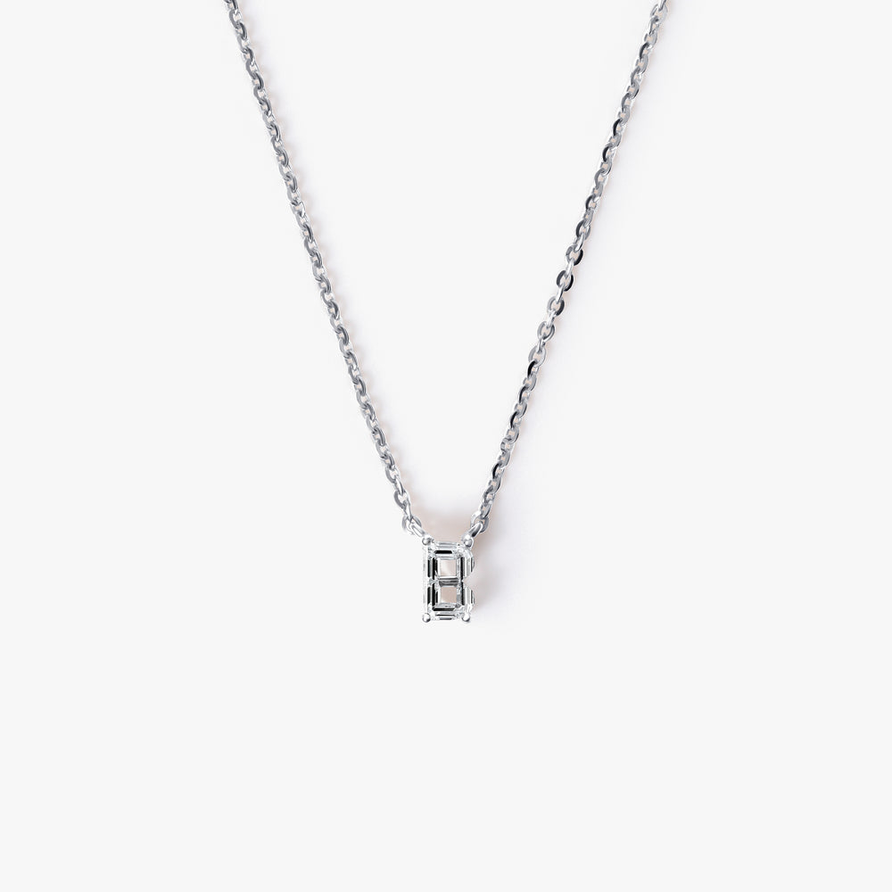 Diamond Initial Pendant Necklace