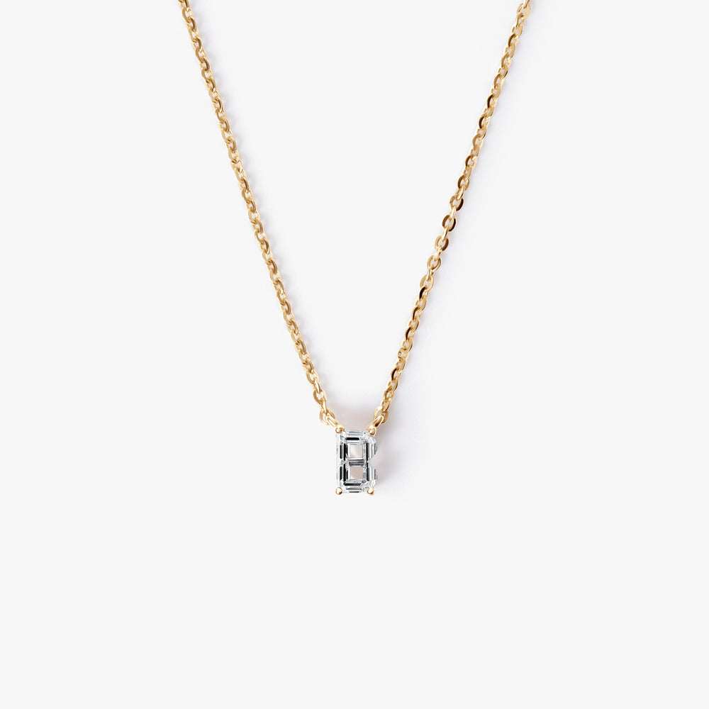 Diamond Initial Pendant Necklace