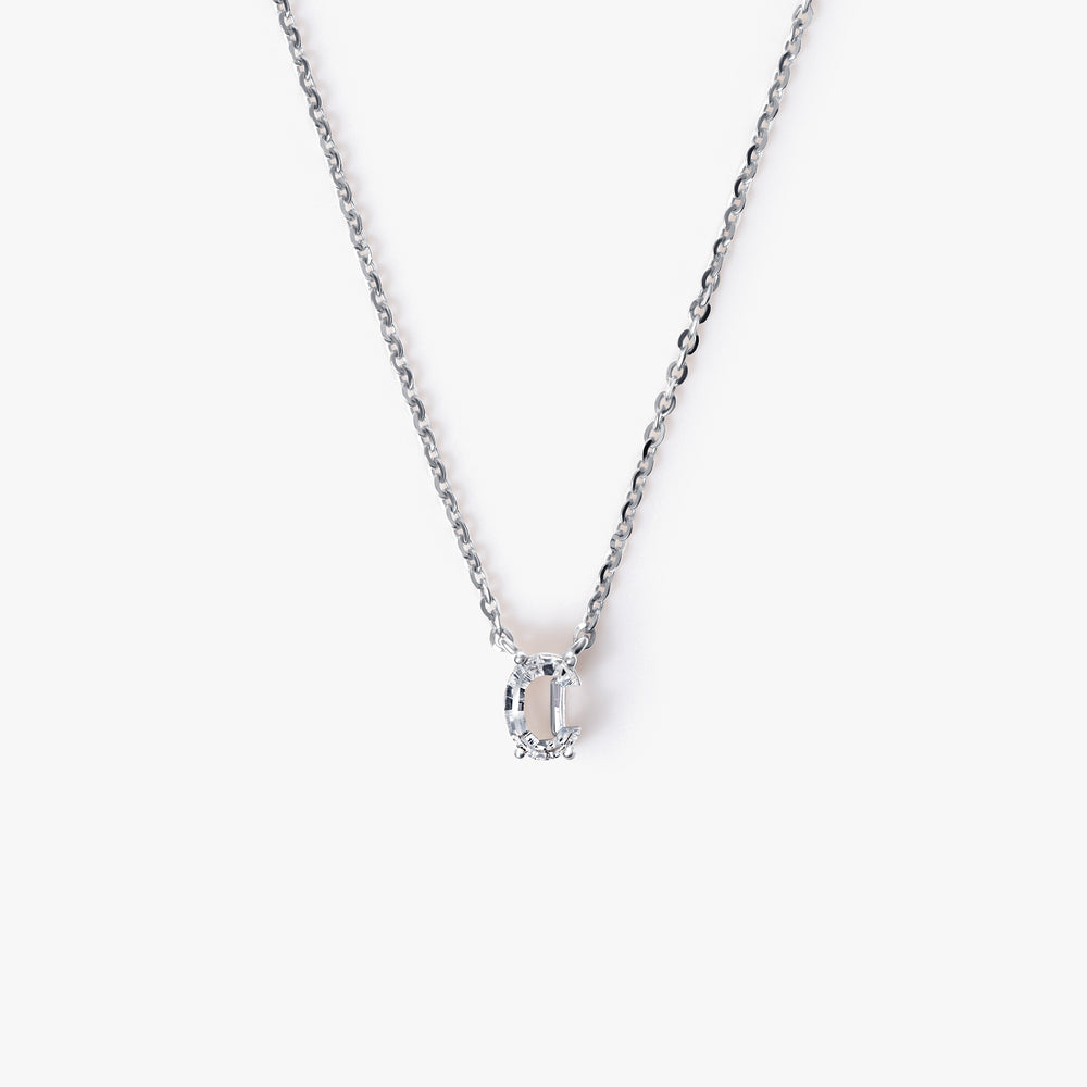 Diamond Initial Pendant Necklace