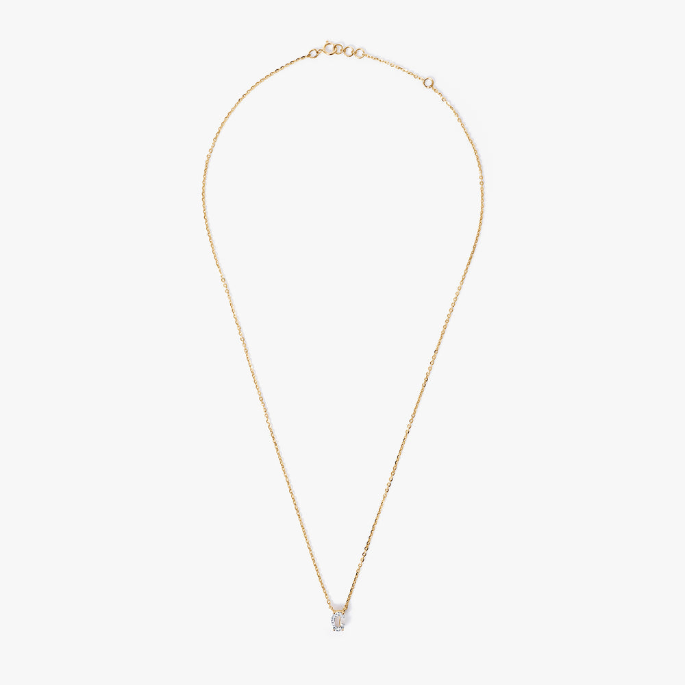 Diamond Initial Pendant Necklace