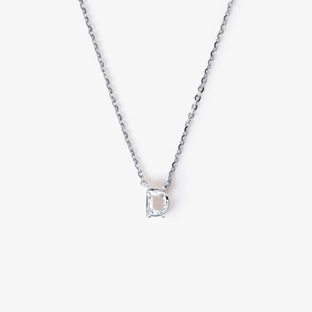Diamond Initial Pendant Necklace