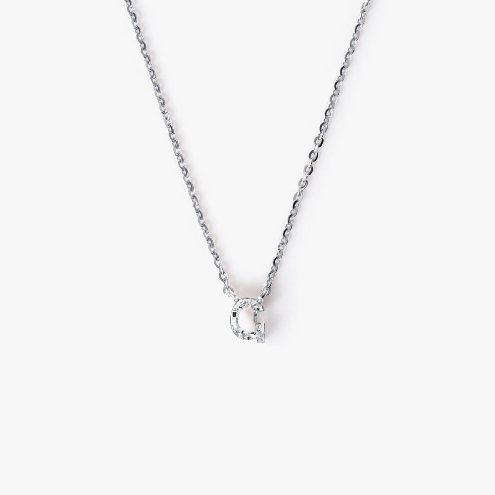 Diamond Initial Pendant Necklace