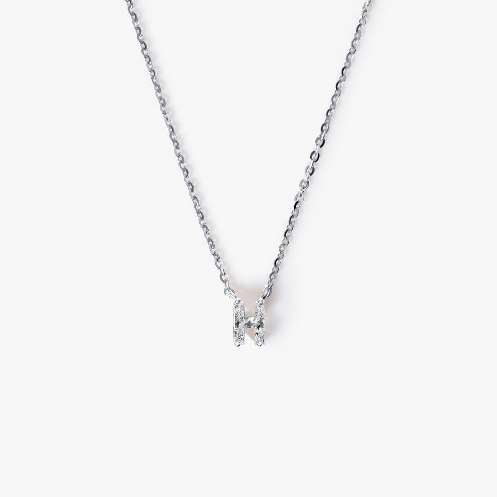 Diamond Initial Pendant Necklace
