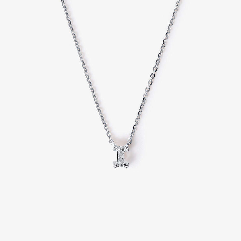 Diamond Initial Pendant Necklace