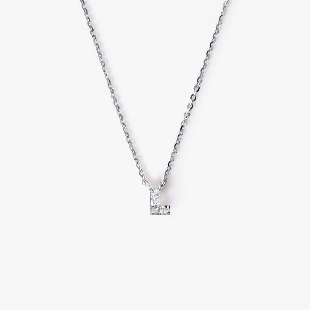 Diamond Initial Pendant Necklace