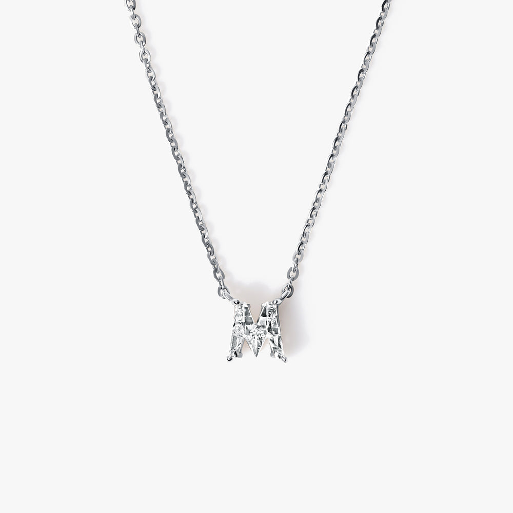 Diamond Initial Pendant Necklace