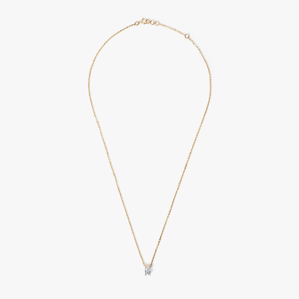 Diamond Initial Pendant Necklace