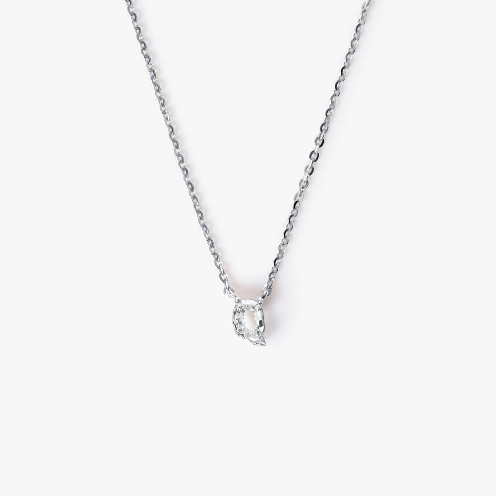 Diamond Initial Pendant Necklace